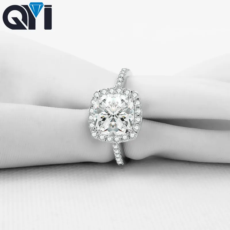 QYI Luxury 2 ct Geometric Cut 925 Sterling Silver Rings Women Engagement Jewelry Shining Zircon Wedding Rings Gift
QYI Luxury 2 ct Geometric Cut 925 Sterling Silver Rings Women Engagement Jewelry Shining Zircon Wedding Rings Gift