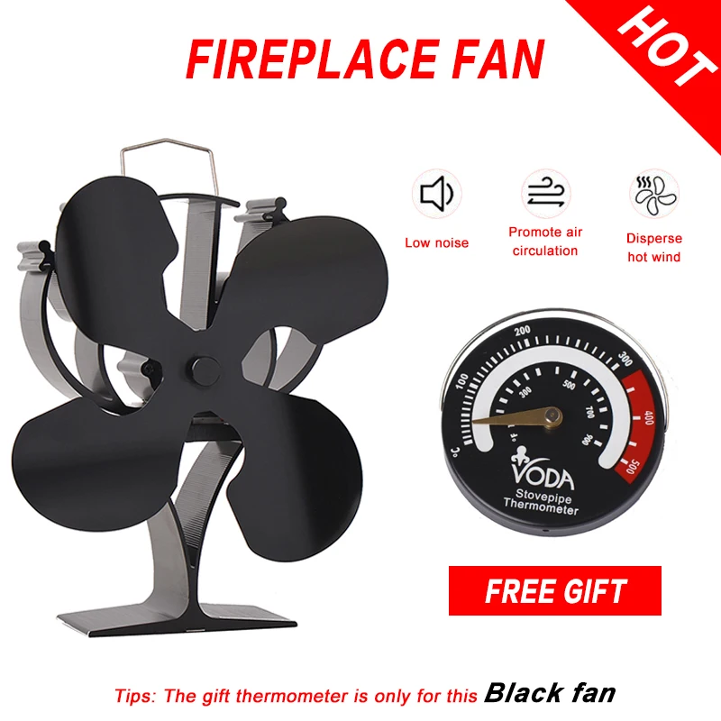 Four Leaf Thermal Power Fireplace Fan Environmental Friendly Air Harmless Furnace Temperature Meter Fireplace Fan Furnace
Four Leaf Thermal Power Fireplace Fan Environmental Friendly Air Harmless Furnace Temperature Meter Fireplace Fan Furnace
