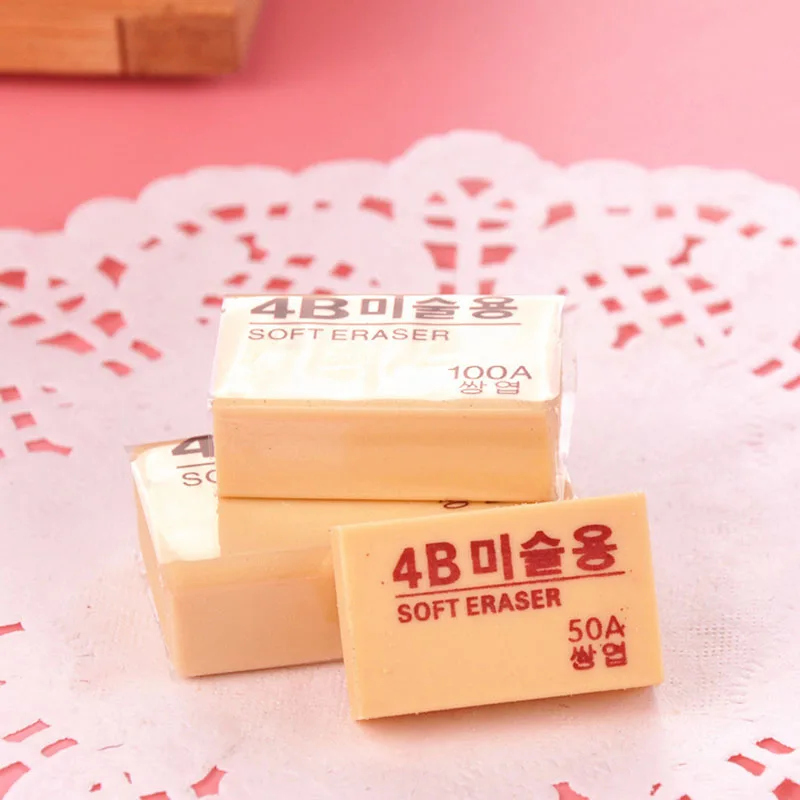 4Pcs/Lot Small Size 4B Soft Eraser Drawing Rubber Eraser Primary Student Prizes Promotional Gift Stationery
4Pcs/Lot Small Size 4B Soft Eraser Drawing Rubber Eraser Primary Student Prizes Promotional Gift Stationery