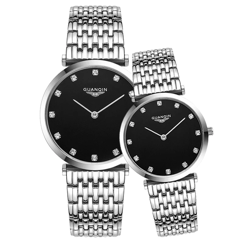GUANQIN Fashion Couple Watch Set Diamond Luxury Quartz Watch Men's Women Wristwatch lovers Watch Clock Man relogio masculino
GUANQIN Fashion Couple Watch Set Diamond Luxury Quartz Watch Men's Women Wristwatch lovers Watch Clock Man relogio masculino