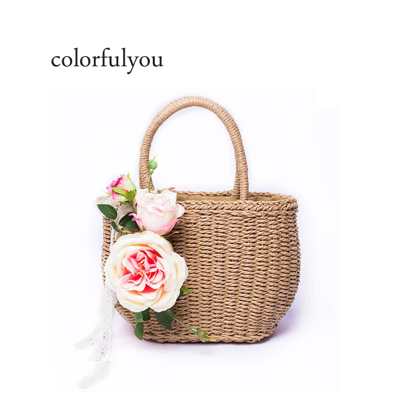 Handmade Lace Bow Women Straw Bag Flower Beach Rattan Tote Bag Travel Vacation Ladies Handbag Small Capacity 2019 New Arrival
Handmade Lace Bow Women Straw Bag Flower Beach Rattan Tote Bag Travel Vacation Ladies Handbag Small Capacity 2019 New Arrival