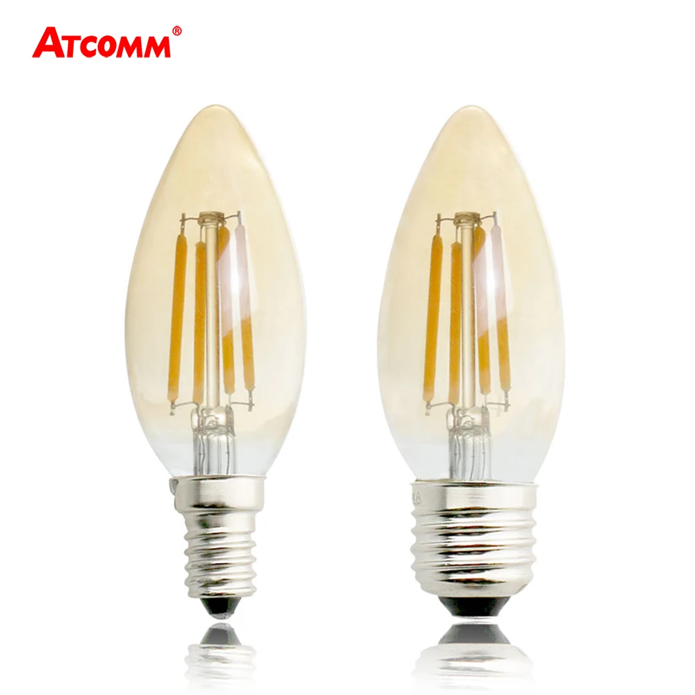 

Dimmable E14 LED Retro Edison Lamp 2W 4W 6W 220V Ampoule E27 LED Diode Filament Bulb C35 Candle Bulb Vintage Antique Lampada