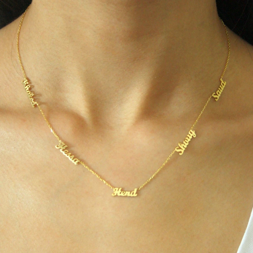 Personalized 1-5 Names Multiple Necklaces For Family Customed Letter Choker Necklaces Stainless Steel Jewelry Anniversary Gifts
Personalized 1-5 Names Multiple Necklaces For Family Customed Letter Choker Necklaces Stainless Steel Jewelry Anniversary Gifts