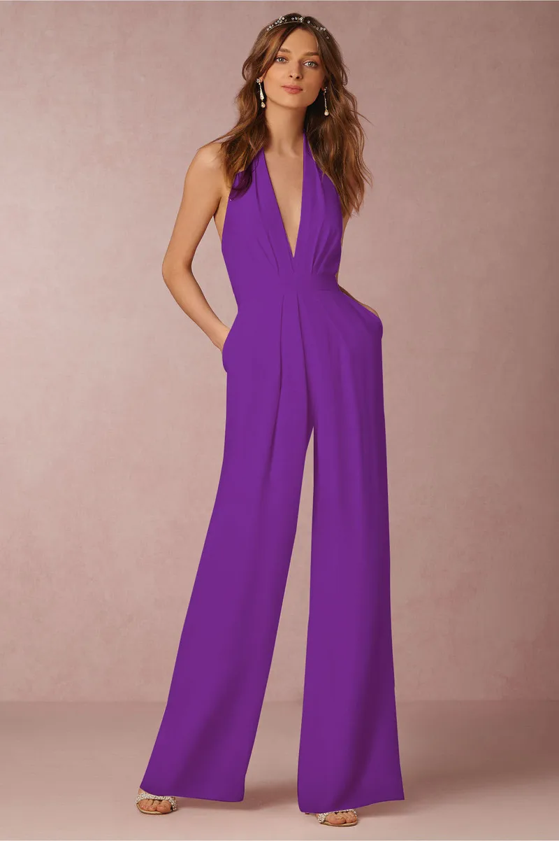 U-SWEAR Sexy Backless Deep V Neck Boot Cut Jumpsuit Women Formal Evening Party Club Overalls Rompers Womens Jumpsuit
U-SWEAR Sexy Backless Deep V Neck Boot Cut Jumpsuit Women Formal Evening Party Club Overalls Rompers Womens Jumpsuit