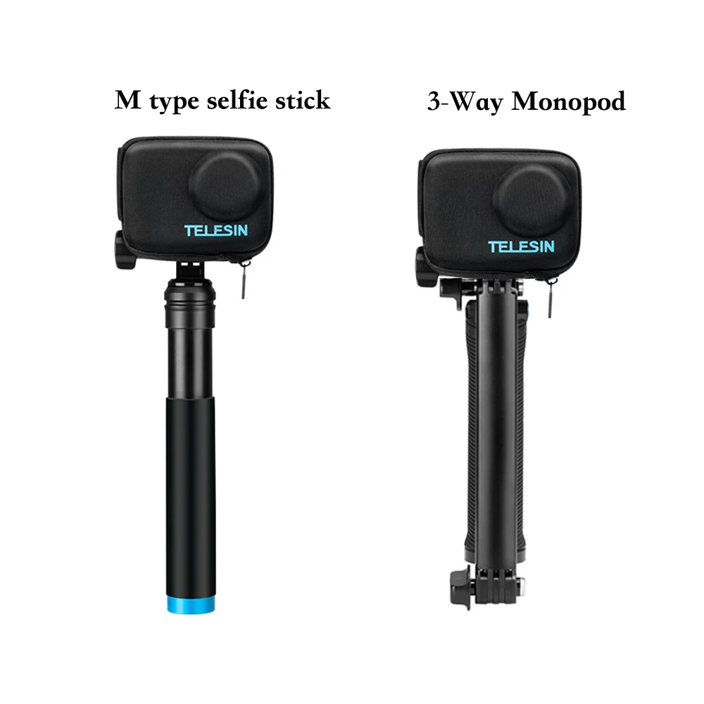 TELESIN Mini Storage bag for DJI OSMO Action Camera Protective Case+ selfie stick monopod+frame mount for OSMO sport accessories
TELESIN Mini Storage bag for DJI OSMO Action Camera Protective Case+ selfie stick monopod+frame mount for OSMO sport accessories