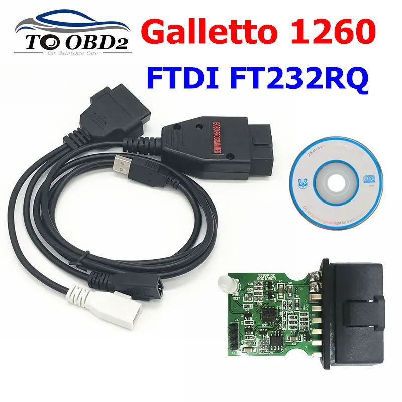 Инструмент для настройки чипа OBD2 Galletto1260, мигалка EOBD/OBDII, устройство для вспышки 1260 FTDI ECU Remap
Инструмент для настройки чипа OBD2 Galletto1260, мигалка EOBD/OBDII, устройство для вспышки 1260 FTDI ECU Remap