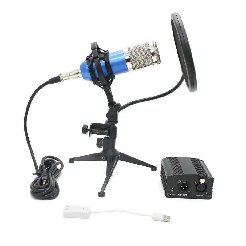 New BM 800 Microphone Professional Recording Condenser Microphone Portable Filter Triangle Bracket Kit Phantom Power
New BM 800 Microphone Professional Recording Condenser Microphone Portable Filter Triangle Bracket Kit Phantom Power