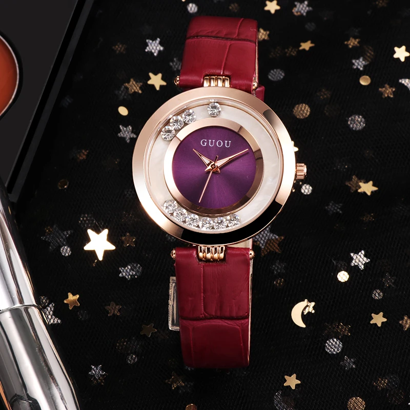 GUOU Watch Women Watches Top Brand Luxury Diamond Women's Watches Fashion Leather Ladies Watch Clock reloj mujer zegarek damski
GUOU Watch Women Watches Top Brand Luxury Diamond Women's Watches Fashion Leather Ladies Watch Clock reloj mujer zegarek damski