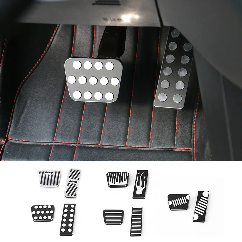 SHINEKA Car Styling Fuel Gas Foot Brake Pedal Pad Kit Cover Aluminium Alloy for Jeep Cherokee 14-16 Interior Accessories
SHINEKA Car Styling Fuel Gas Foot Brake Pedal Pad Kit Cover Aluminium Alloy for Jeep Cherokee 14-16 Interior Accessories
