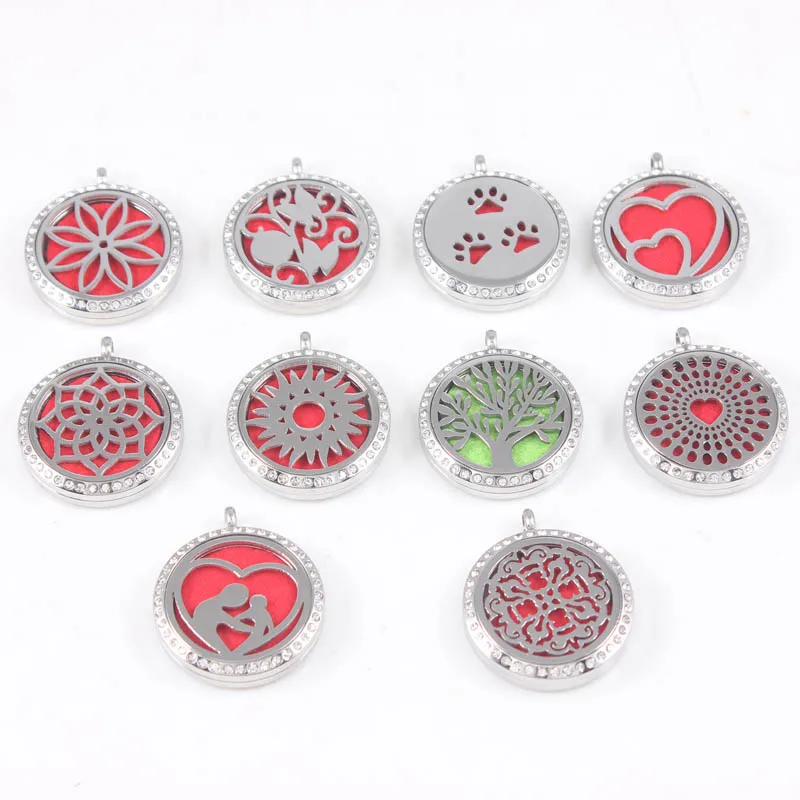 10pcs Stainless Steel Perfume Aromatherapy essential oil Diffuser Locket pendant With Rhinestone(Free Felt Pads and chains)
10pcs Stainless Steel Perfume Aromatherapy essential oil Diffuser Locket pendant With Rhinestone(Free Felt Pads and chains)