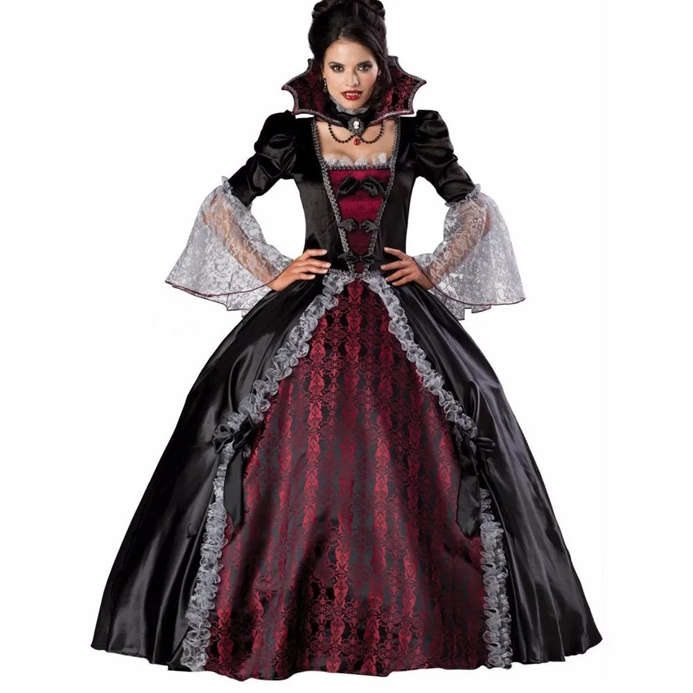 2017 Adult Queen Of The Vampires costume halloween costumes for women sexy cosplay black gothic lolita dress fantasy W158817
2017 Adult Queen Of The Vampires costume halloween costumes for women sexy cosplay black gothic lolita dress fantasy W158817