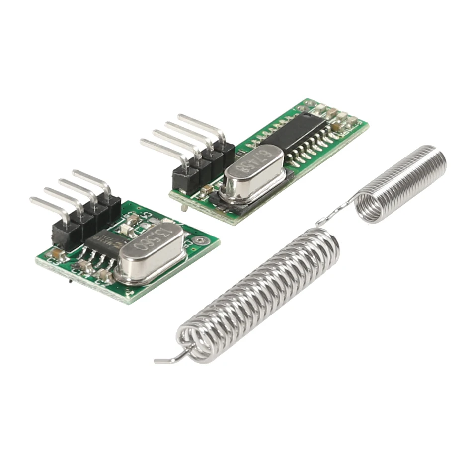 New 433 Mhz Superheterodyne RF Receiver and Transmitter Module 433Mhz Remote controls For Arduino uno Wireless module Diy Kits
New 433 Mhz Superheterodyne RF Receiver and Transmitter Module 433Mhz Remote controls For Arduino uno Wireless module Diy Kits