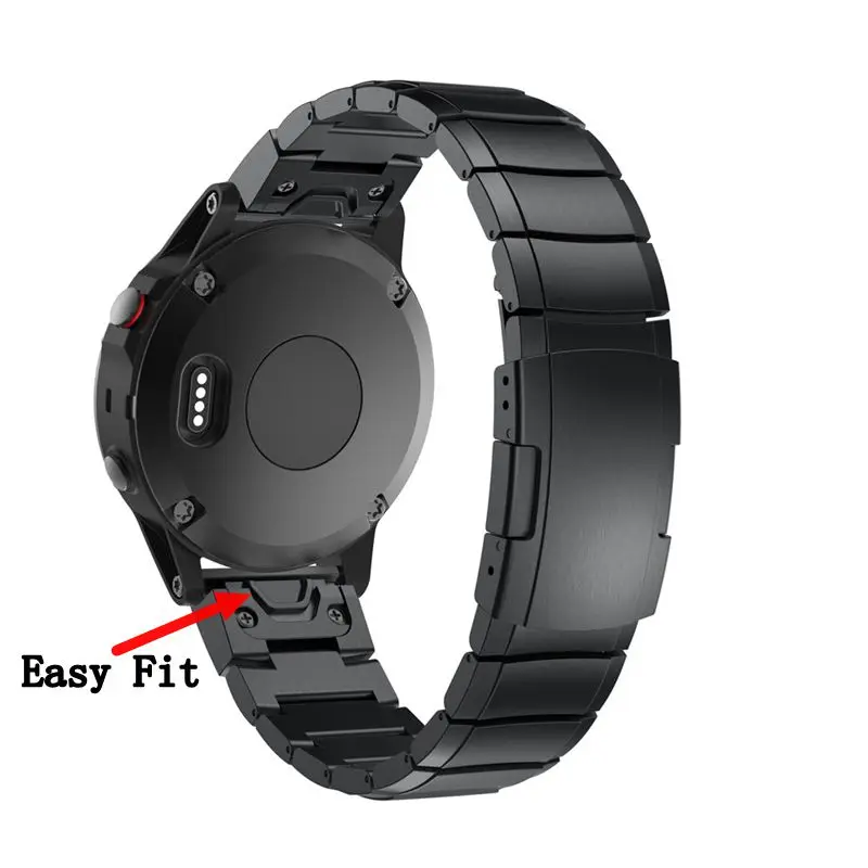 Ремешок из нержавеющей стали для смарт-часов Garmin Fenix 5X быстросъемный