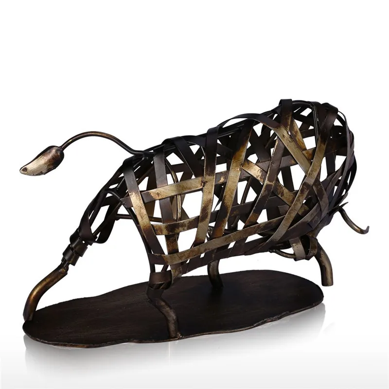 Abstract Braided Cattle Figurine Weaving Animal Art Sculpture Metal Art&Craft Home Decoration Accessories For Living Room R490
Abstract Braided Cattle Figurine Weaving Animal Art Sculpture Metal Art&Craft Home Decoration Accessories For Living Room R490