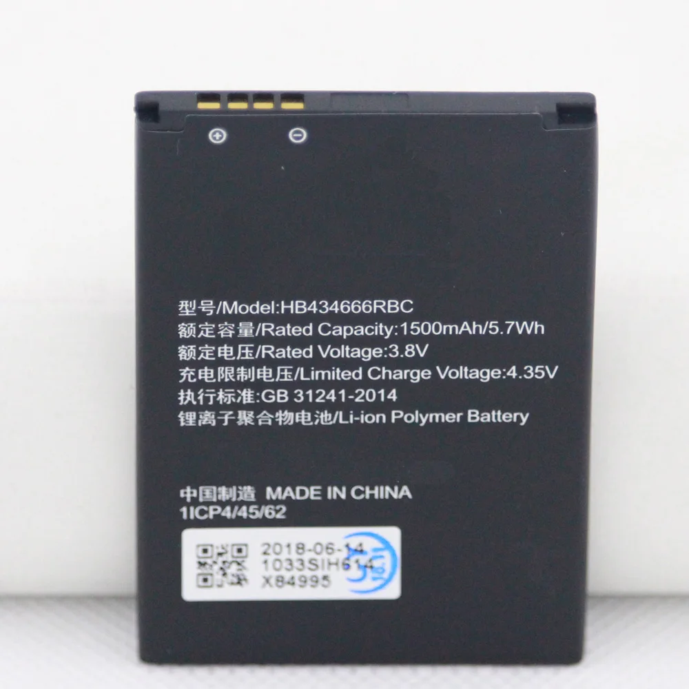ISUNOO 10pcs/lot 1500mah HB434666RBC Internal Phone Battery for Huawei Mobile Phone Replacement batteries
ISUNOO 10pcs/lot 1500mah HB434666RBC Internal Phone Battery for Huawei Mobile Phone Replacement batteries
