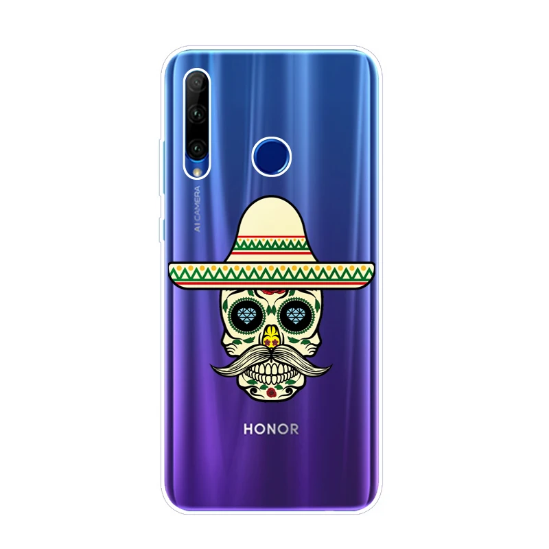 Мягкий чехол для Huawei Honor 20i силиконовые чехлы на заднюю панель телефона 20 i