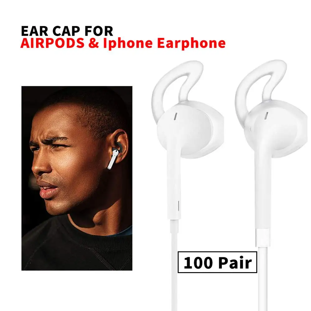 100 pair Anti-Slip Silicone Soft Sport Earpods Tips for Apple iPhone airpods cap holder air pods case funda sport Earbuds Cover
100 pair Anti-Slip Silicone Soft Sport Earpods Tips for Apple iPhone airpods cap holder air pods case funda sport Earbuds Cover