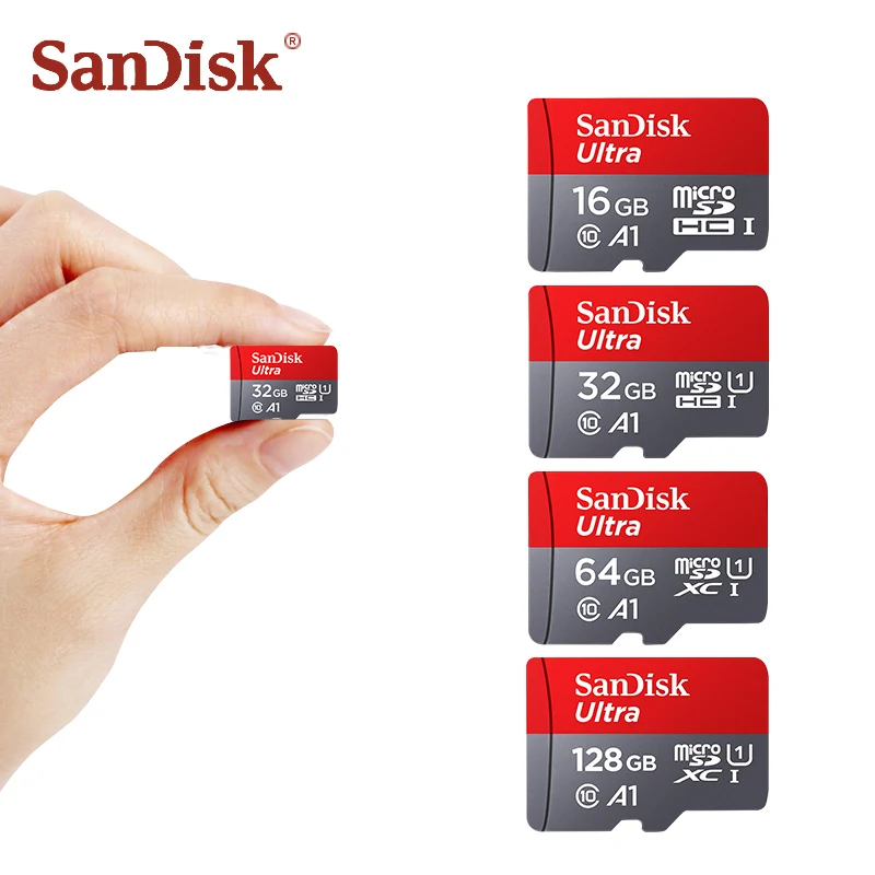 

SanDisk 98mb/s Micro SD Card 128GB Class 10 Memory Card A1 32gb SDXC 64gb Ultra SDHC 32gb 16gb UHS-I memory TF CARD Flash cards