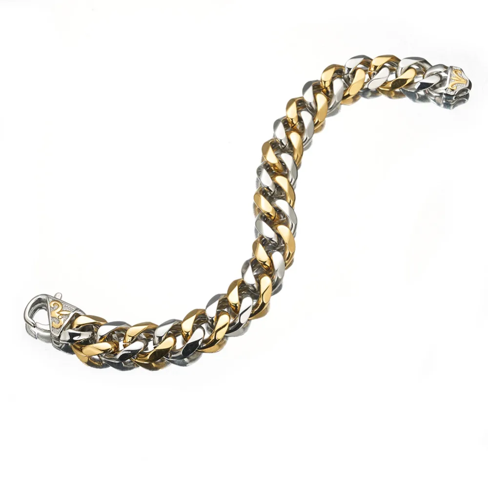 12/15mmFashion Charming Unisexs Jewelry Stainless Steel Silver Color Gold Color Black Womens Mens Cuban Chain Bracelet Wristband
12/15mmFashion Charming Unisexs Jewelry Stainless Steel Silver Color Gold Color Black Womens Mens Cuban Chain Bracelet Wristband