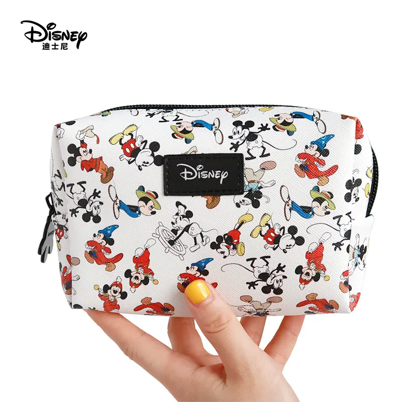 

Genuine Disney New Mickey Mouse Fashion Cosmetic Bag Multi-function Women Bag Purse Bag For Girls Gifts Free Dropshipping