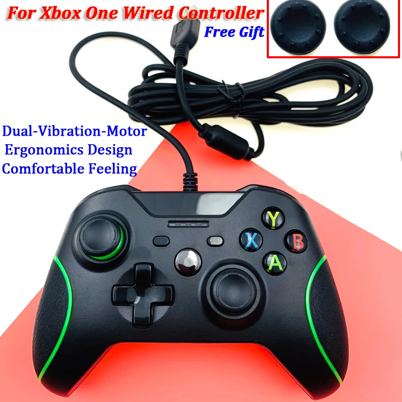 Черный проводной USB контроллер для Microsoft Xbox One/тонкий геймпад джойстик Windows
