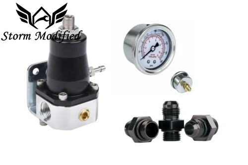 SuTong UNIVERSAL FUEL PRESSURE REGULATOR KIT + GAUGE AN6 FITTING 30-70 PSI
SuTong UNIVERSAL FUEL PRESSURE REGULATOR KIT + GAUGE AN6 FITTING 30-70 PSI