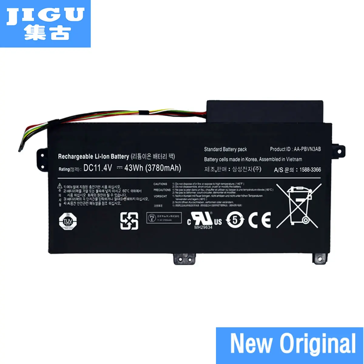 JIGU AA-PBVN3AB Original Laptop Battery For SAMSUNG NP370R4E NP370R5E NP450r5e Np470 Np510 NP370R4E-A03 NP370R5E-S04
JIGU AA-PBVN3AB Original Laptop Battery For SAMSUNG NP370R4E NP370R5E NP450r5e Np470 Np510 NP370R4E-A03 NP370R5E-S04