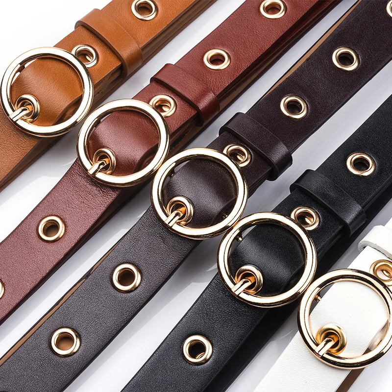 Gours Leather Belts for Women Fashion PU Leather Pin Buckle Belt Female Punk Waist Belt Alloy Hole Design New Arrival PDL002
Gours Leather Belts for Women Fashion PU Leather Pin Buckle Belt Female Punk Waist Belt Alloy Hole Design New Arrival PDL002