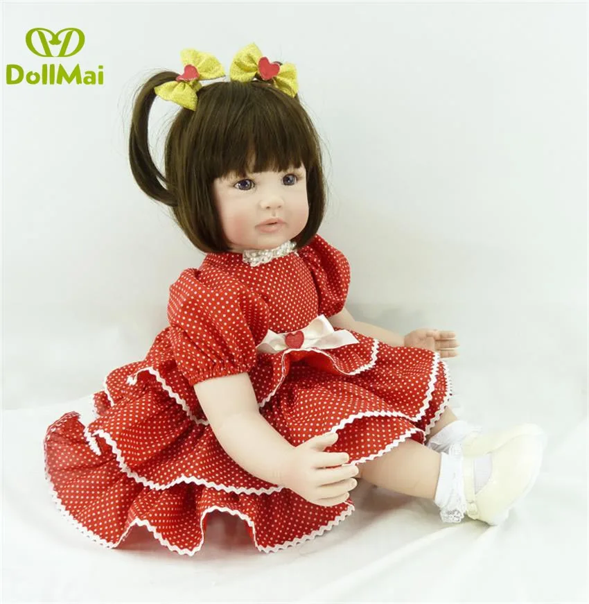 Real baby doll vinly Silicone Reborn Baby Doll Toys 60cm Princess girl toddler time dolls toys for children birthday present
Real baby doll vinly Silicone Reborn Baby Doll Toys 60cm Princess girl toddler time dolls toys for children birthday present