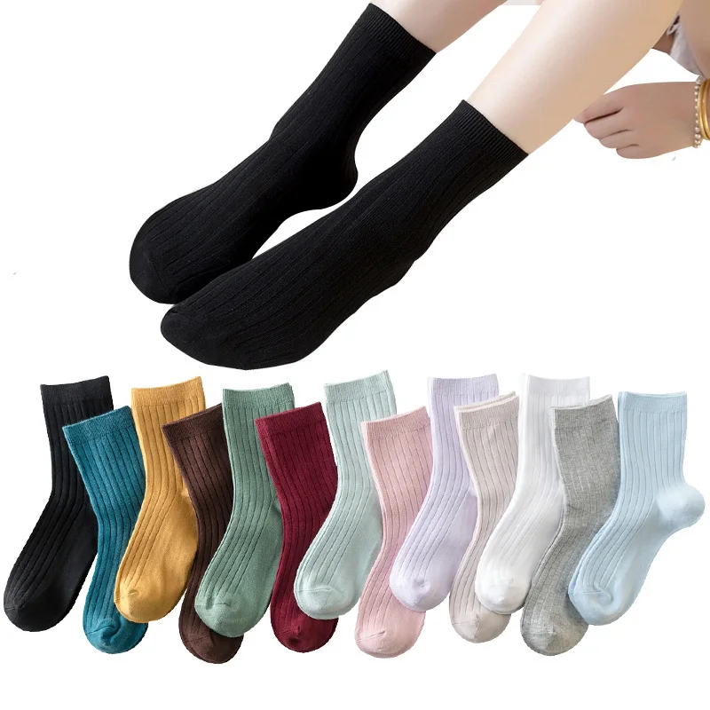 5pair Women Sock Leisure Japanese Four Season New Piles Sock Wild Fresh Cotton Double Needle Solid Fashion Color Tube Woman Sock
5pair Women Sock Leisure Japanese Four Season New Piles Sock Wild Fresh Cotton Double Needle Solid Fashion Color Tube Woman Sock