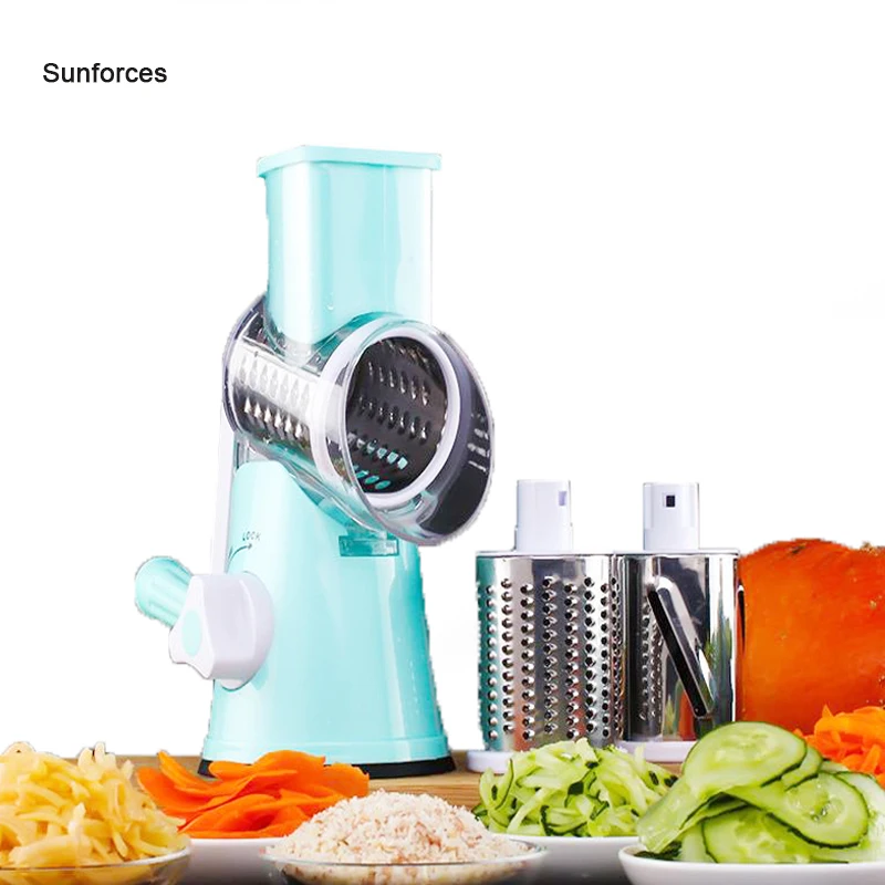 Vegetable Cutter Round Mandoline Slicer Potato Carrot Grater Slicer with 3 Stainless Steel Chopper Blades Kitchen Tool
Vegetable Cutter Round Mandoline Slicer Potato Carrot Grater Slicer with 3 Stainless Steel Chopper Blades Kitchen Tool