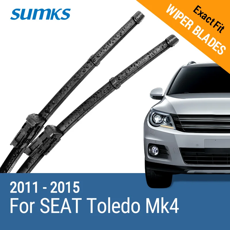 Щетки стеклоочистителя SUMKS для SEAT Toledo Mk4 24 и 16 дюймов, подходят для тонкая кнопка Arms 2011 2012 2013 2014 2015
Щетки стеклоочистителя SUMKS для SEAT Toledo Mk4 24 и 16 дюймов, подходят для тонкая кнопка Arms 2011 2012 2013 2014 2015