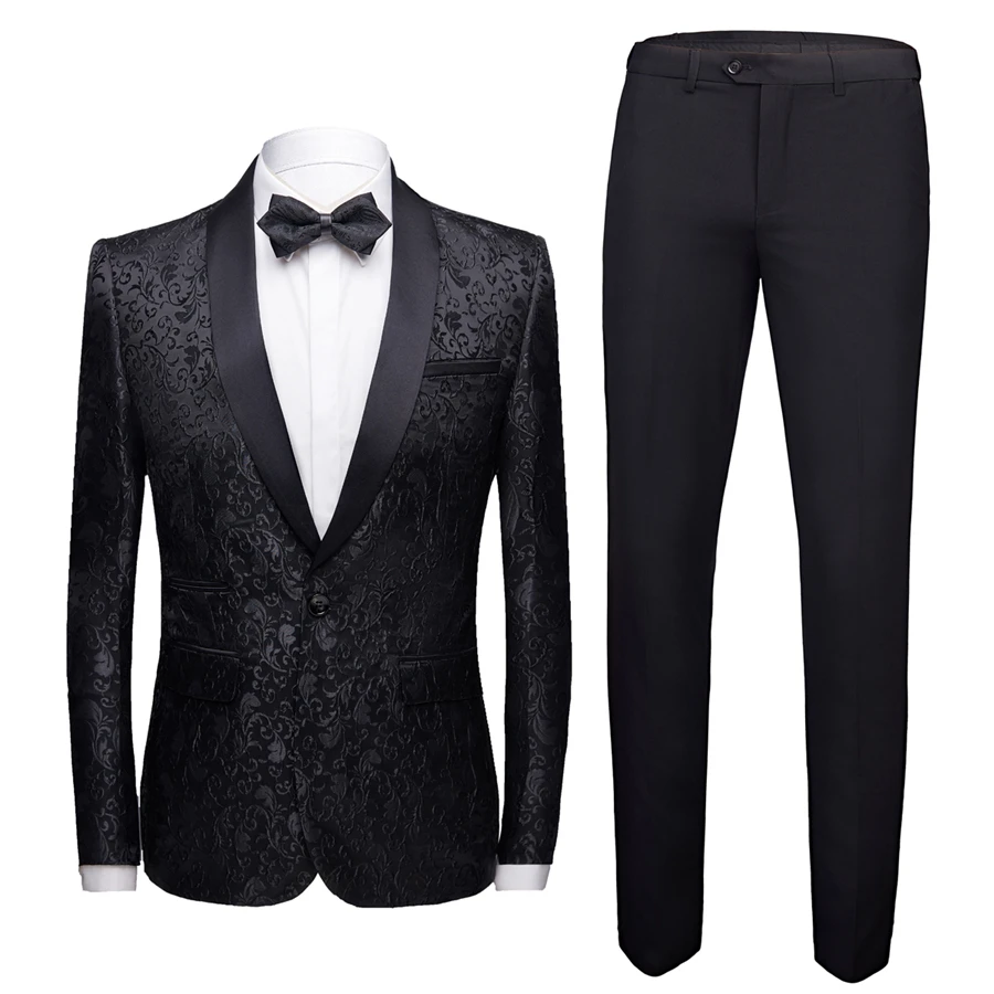 High Quality Men Suit Jacket and Pants Classic Jacquard Fabric Men 2 Piece Set Asian Size S-4XL Men Wedding Suits
High Quality Men Suit Jacket and Pants Classic Jacquard Fabric Men 2 Piece Set Asian Size S-4XL Men Wedding Suits