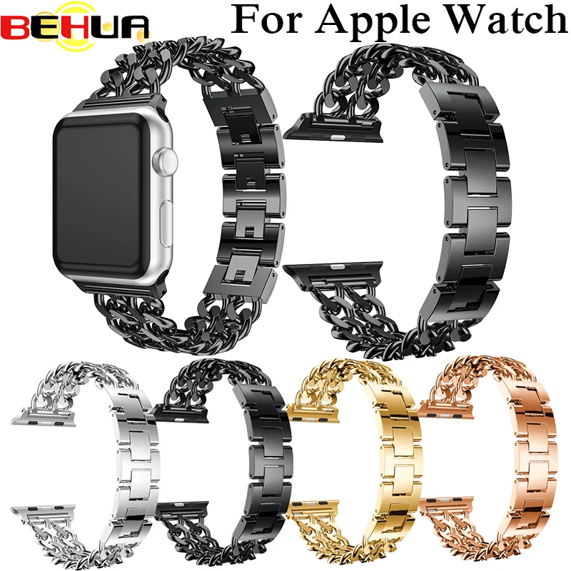 New Steel link Bracelet watch band For Apple Watch Band 42mm 38mm 4mm0 44 mm Metal watchband for iwatch 4/3/2/1 wrist strap band
New Steel link Bracelet watch band For Apple Watch Band 42mm 38mm 4mm0 44 mm Metal watchband for iwatch 4/3/2/1 wrist strap band