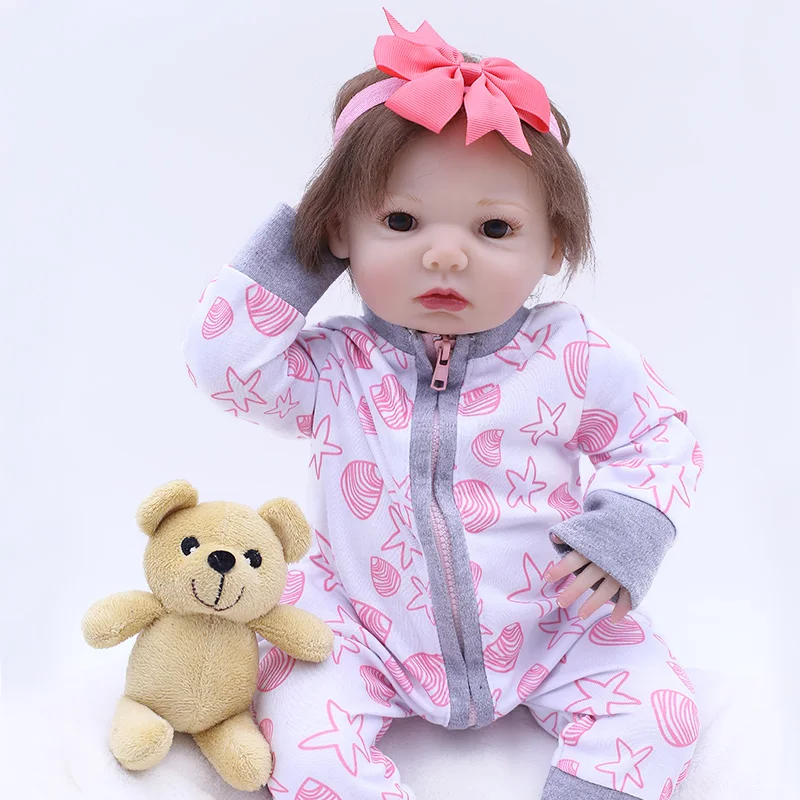 New Arrival 43cm Silicone Baby Doll 100% Handmade Reborn Babies Lifelike beautiful Girl For Kids Christmas or Birthday Xmas Gift
New Arrival 43cm Silicone Baby Doll 100% Handmade Reborn Babies Lifelike beautiful Girl For Kids Christmas or Birthday Xmas Gift