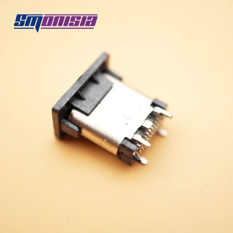 Smonisia 100pcs USB 3.1 Female Socket Dark Gray Vertical SMT Two Fixed Feet 180degree Type-C With Shell Boundless Bidirectional
Smonisia 100pcs USB 3.1 Female Socket Dark Gray Vertical SMT Two Fixed Feet 180degree Type-C With Shell Boundless Bidirectional