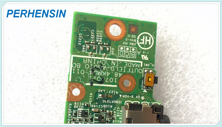 GENUINE FOR HP FOR EliteBook 2760p Series 10700-1 OUTFIELD Audio Jack Board W Cable 48.4KM04.011
GENUINE FOR HP FOR EliteBook 2760p Series 10700-1 OUTFIELD Audio Jack Board W Cable 48.4KM04.011