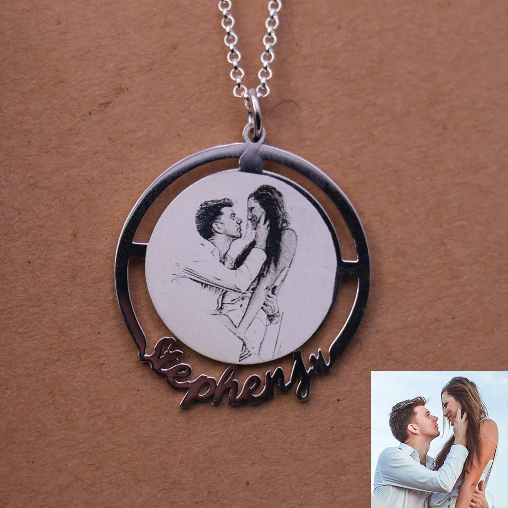 Amxiu Customized Necklaces Engrave Photo Name Necklace 925 Sterling Silver Jewelry Pendant Chain Necklace For Women Girls Gifts
Amxiu Customized Necklaces Engrave Photo Name Necklace 925 Sterling Silver Jewelry Pendant Chain Necklace For Women Girls Gifts