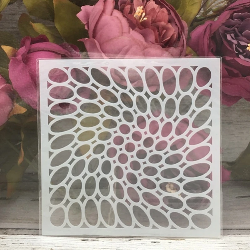 1Pcs 5*5" Oval Wave Matrix DIY Layering Stencils Wall Painting Scrapbook Coloring Embossing Album Decorative Paper Card Template
1Pcs 5*5" Oval Wave Matrix DIY Layering Stencils Wall Painting Scrapbook Coloring Embossing Album Decorative Paper Card Template