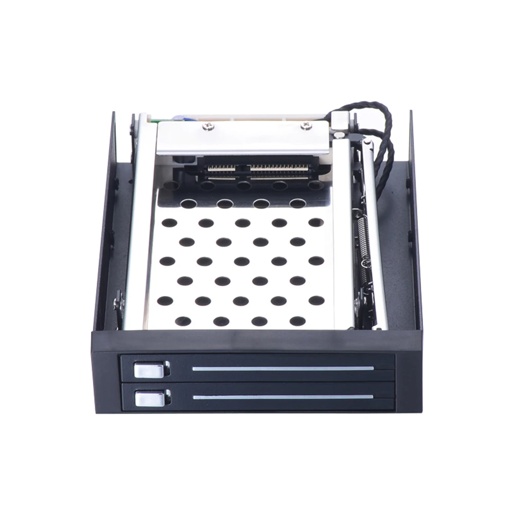 

Dual Bay 2.5" Inch SATA III Hard Drive HDD & SSD Tray Caddy Internal Mobile Rack Enclosure Docking Station Hot Swap for Win XP