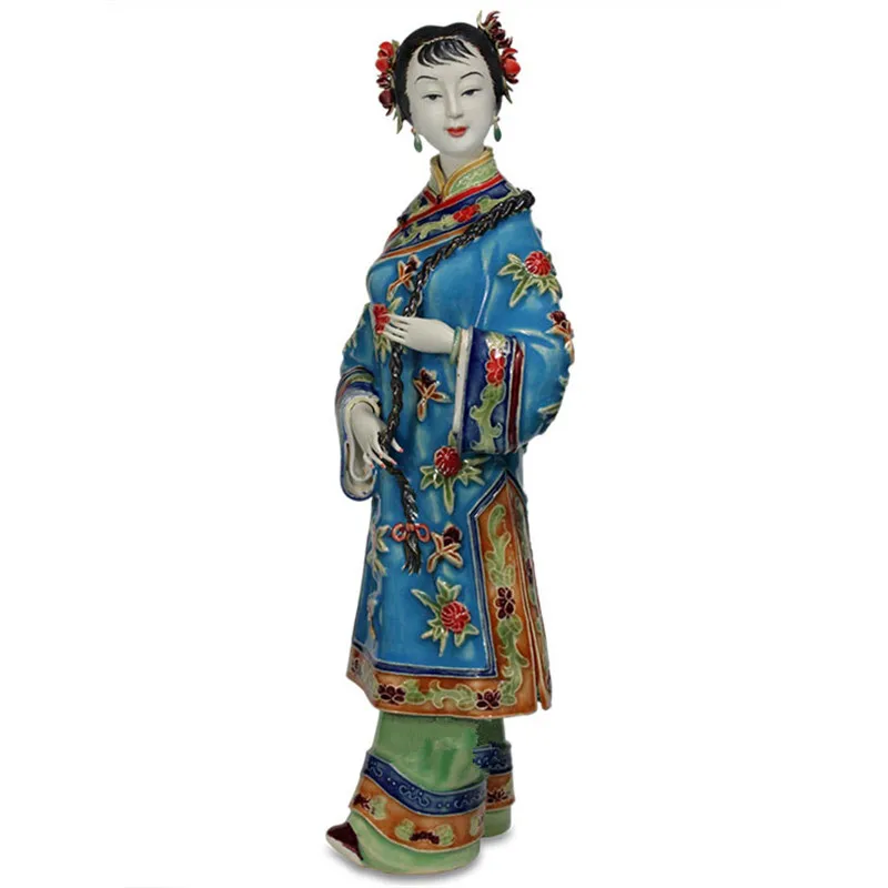 Ancient Beauty Lady Ceramics Figurines Chinese Style Living Room Antique Shelf Study Room Desktop Decoration Craftwork X1724
Ancient Beauty Lady Ceramics Figurines Chinese Style Living Room Antique Shelf Study Room Desktop Decoration Craftwork X1724