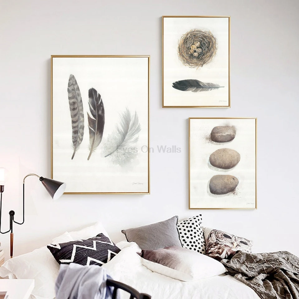 No Frame Feather Poster Scandinavian Stone Canvas Painting For Living Room Bird's Nest Wall Picture Art Print Modern Home Decor
No Frame Feather Poster Scandinavian Stone Canvas Painting For Living Room Bird's Nest Wall Picture Art Print Modern Home Decor