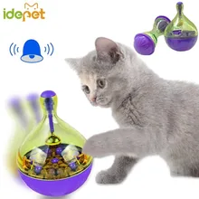 New Cats Fun Bowl Toys Feeder Cat Feeding Pets Cats Tumbler Leakage Food Ball Pet Training Exercise Fun Bowl Small 35s2