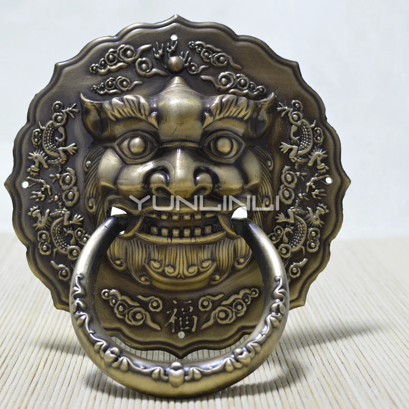 Bronze Wooden Door Vintage Antique Chinese Style Pure Copper Door Knocker 16cm/19cm/21cm Animal Head Vintage Kirin Door Handle
Bronze Wooden Door Vintage Antique Chinese Style Pure Copper Door Knocker 16cm/19cm/21cm Animal Head Vintage Kirin Door Handle
