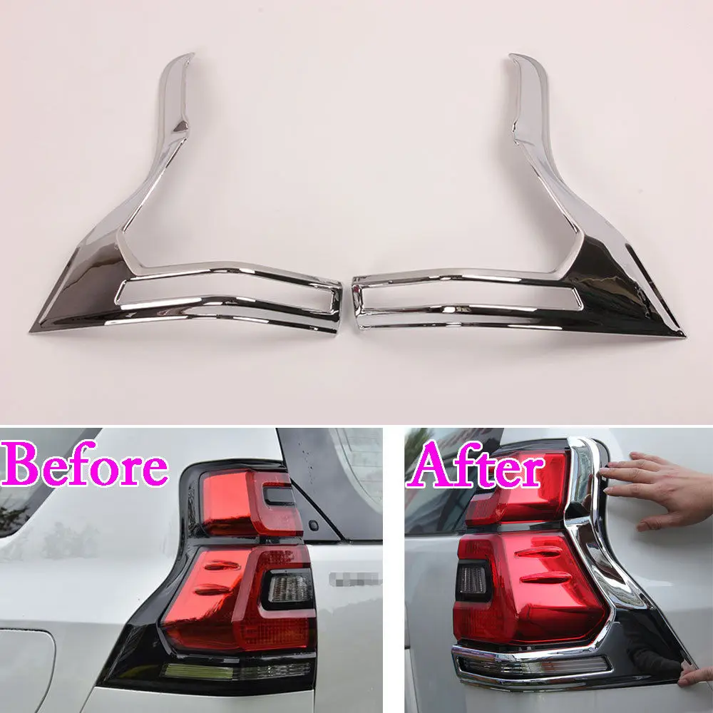 BBQ@FUKA Car Exterior Accessories For Toyota Land Cruiser Prado 2018 Taillight Cover Rear Light Overlay Lamp Trim Chrome
BBQ@FUKA Car Exterior Accessories For Toyota Land Cruiser Prado 2018 Taillight Cover Rear Light Overlay Lamp Trim Chrome