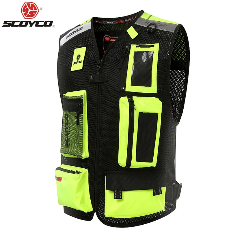 Scoyco JK46 для мужчин мотоцикл мотокросс жилет Автогонки ATV MX куртка без Рукавов