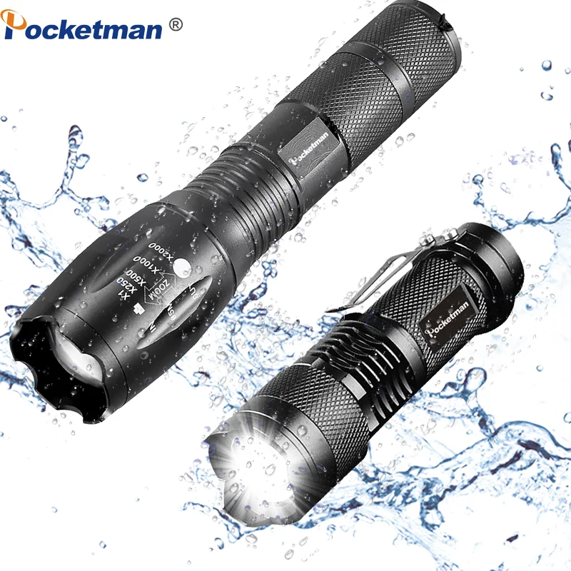 Promotion!LED Tactical Flashlight Q5 2000LM + 3800LM LED flashlight T6 Zoomable linternas LED Torch Ultra Bright Light
Promotion!LED Tactical Flashlight Q5 2000LM + 3800LM LED flashlight T6 Zoomable linternas LED Torch Ultra Bright Light