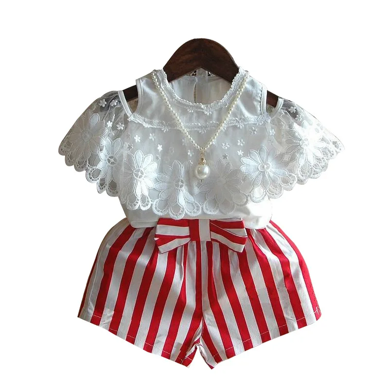 Summer 2PCS Lace Tops Shorts Pants Toddler Kids Baby Girl Clothes White Red Fashion Clothes Outfits Set Baby Clothing Sets
Summer 2PCS Lace Tops Shorts Pants Toddler Kids Baby Girl Clothes White Red Fashion Clothes Outfits Set Baby Clothing Sets
