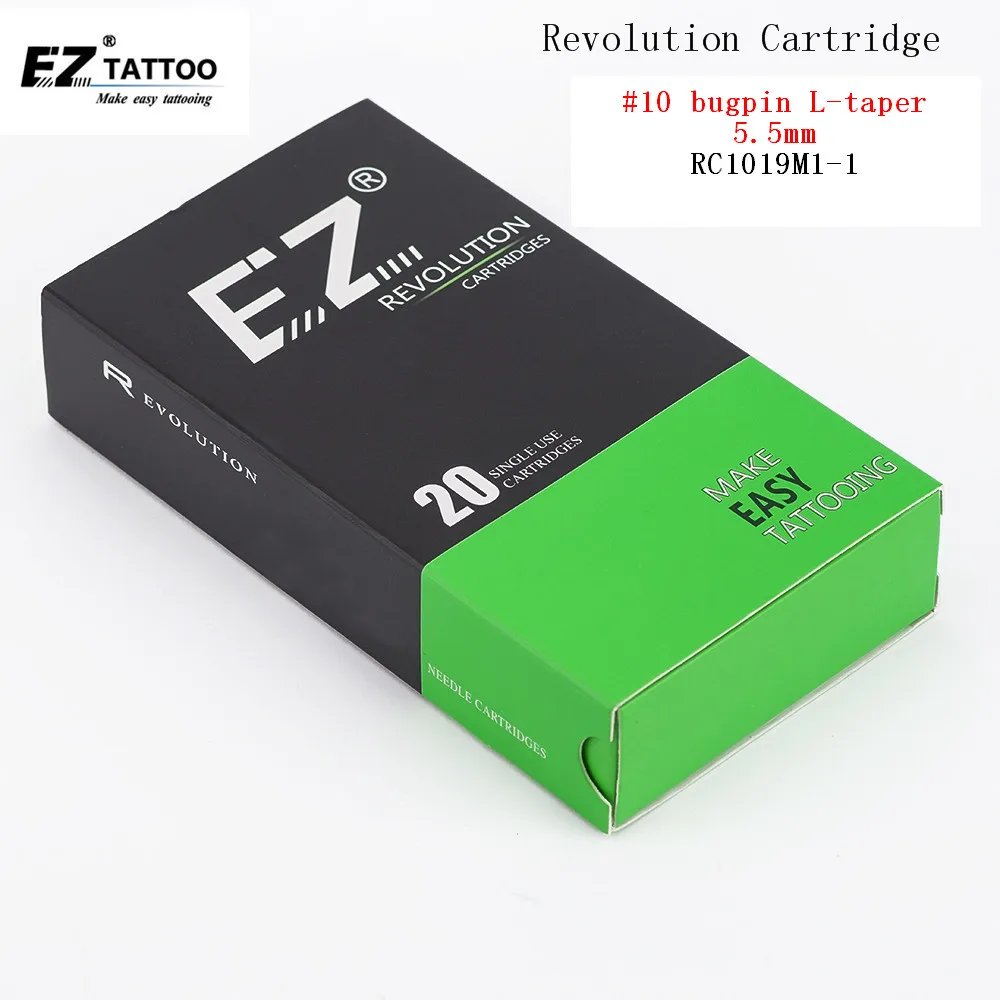 

EZ Revolution Tattoo Needles Magnum (M1) RC1019M1-1 Cartridge L-Taper 5.5mm safety membrane inside tattoo supply 20pcs /lot