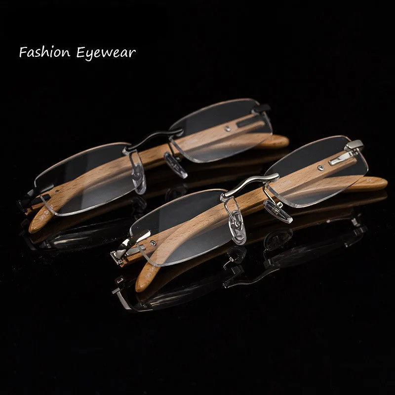 KESMALL 2018 Reading Glasses Women Men Wooden Legs Presbyopic Glasses Rimless Metal Spectacles Old People Gafas De Lectura YL242
KESMALL 2018 Reading Glasses Women Men Wooden Legs Presbyopic Glasses Rimless Metal Spectacles Old People Gafas De Lectura YL242